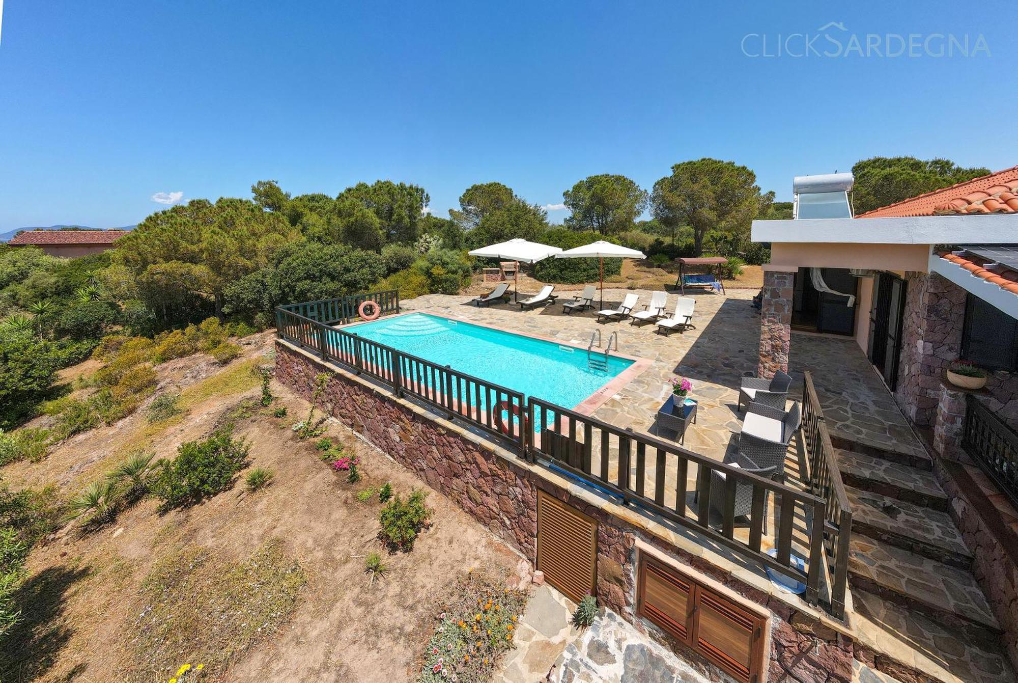 Alghero Villa Barranch con piscina vista mare per 6 persone Esterno foto