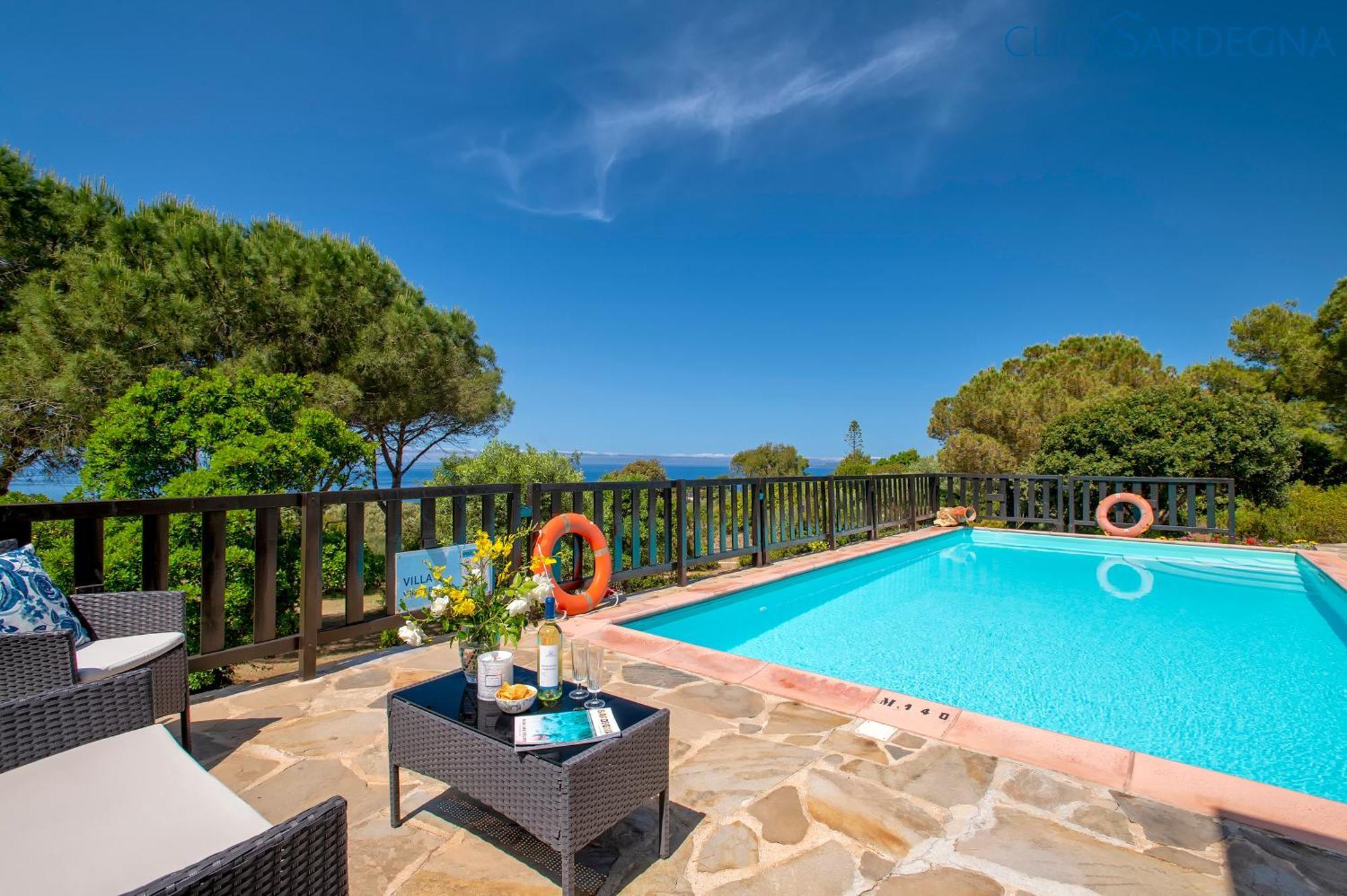 Alghero Villa Barranch con piscina vista mare per 6 persone Esterno foto