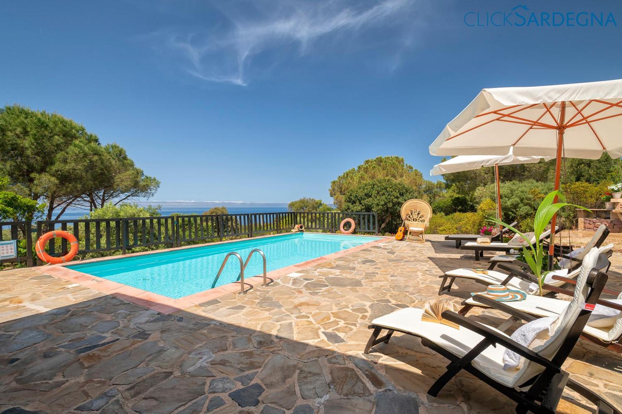 Alghero Villa Barranch con piscina vista mare per 6 persone Esterno foto
