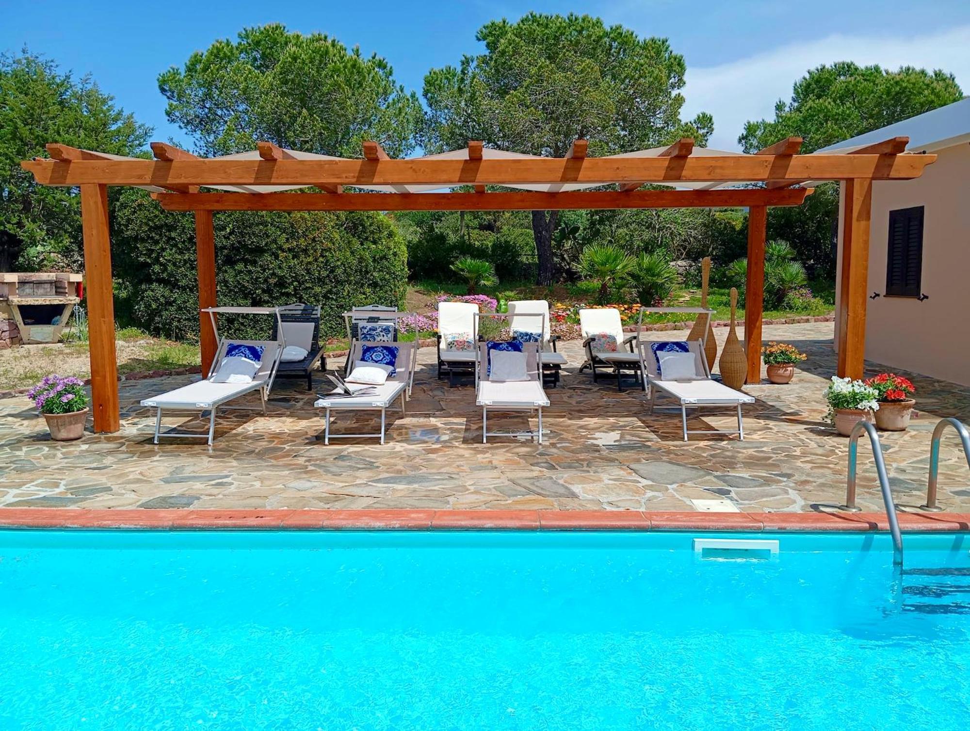 Alghero Villa Barranch con piscina vista mare per 6 persone Esterno foto